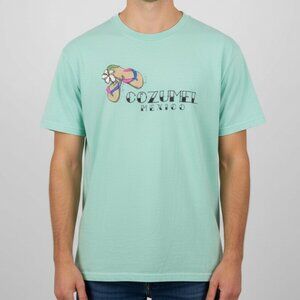 Cozumel Vintage Mexico Shirt T-Shirt Size Medium Mens Graphic 90s Adult‎ Tee